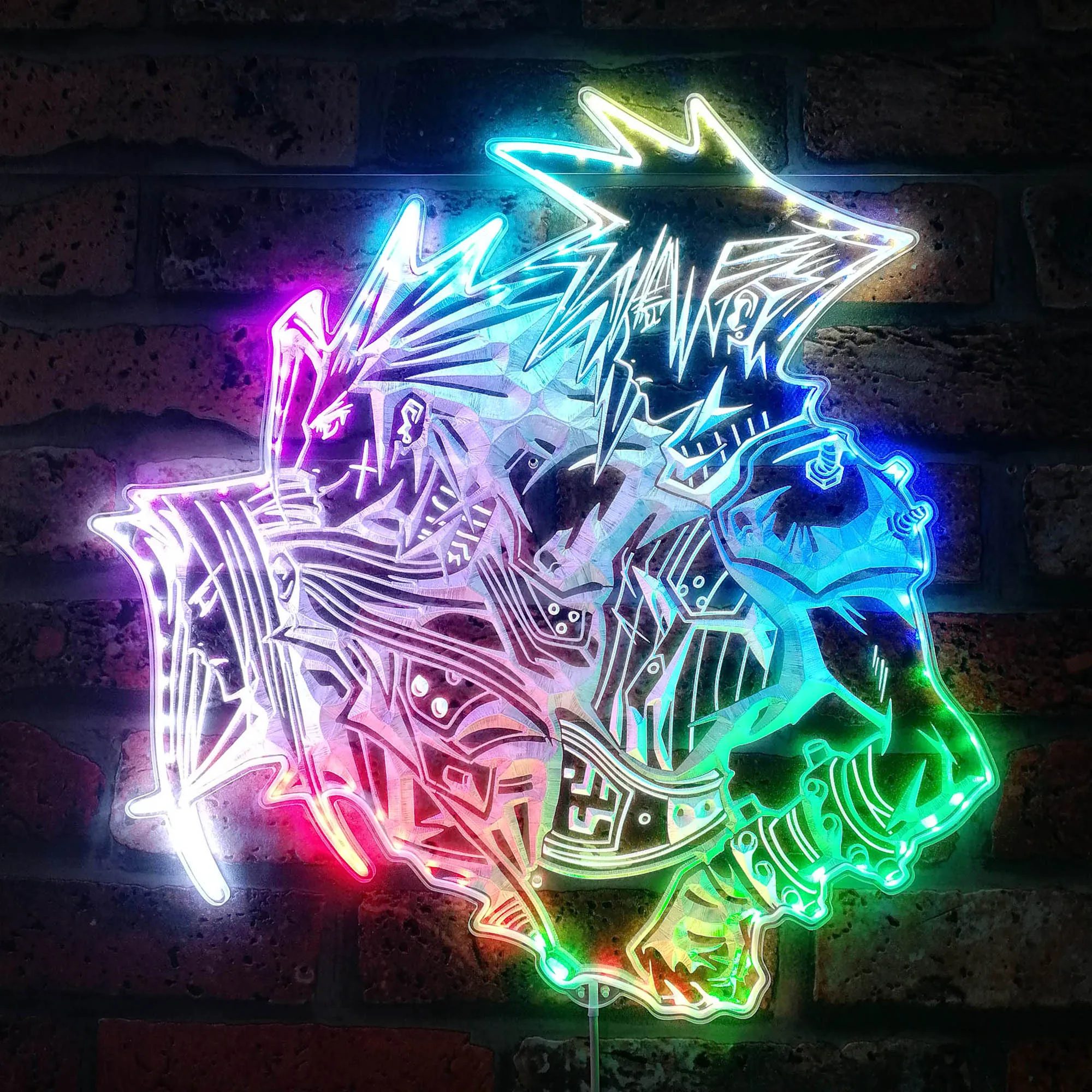 Final Fantasy 7 Cloud Neon LED Sign, Gamer Night Light LED Sign, Game Room Neon Sign