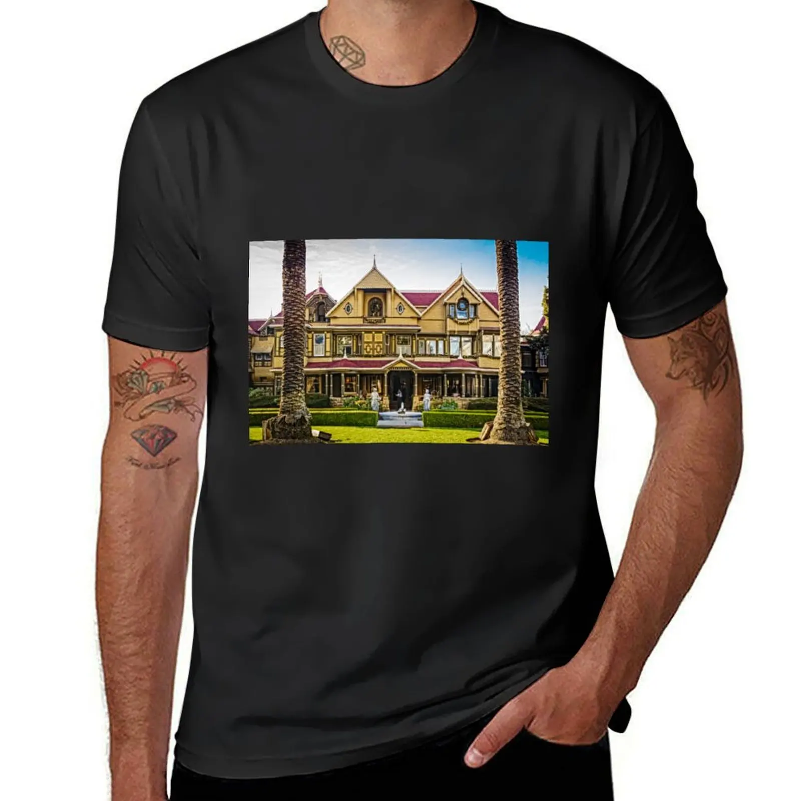 

Winchester Mystery House T-Shirt quick drying aesthetic clothes Blouse blanks heavyweight t shirts for men