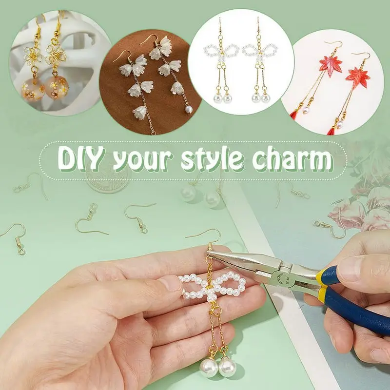 5 Pairs 18K Gold Plated Earring Hooks Copper Hypoallergenic Ear Wires Fish Hooks for Jewelry DIY Earring Making