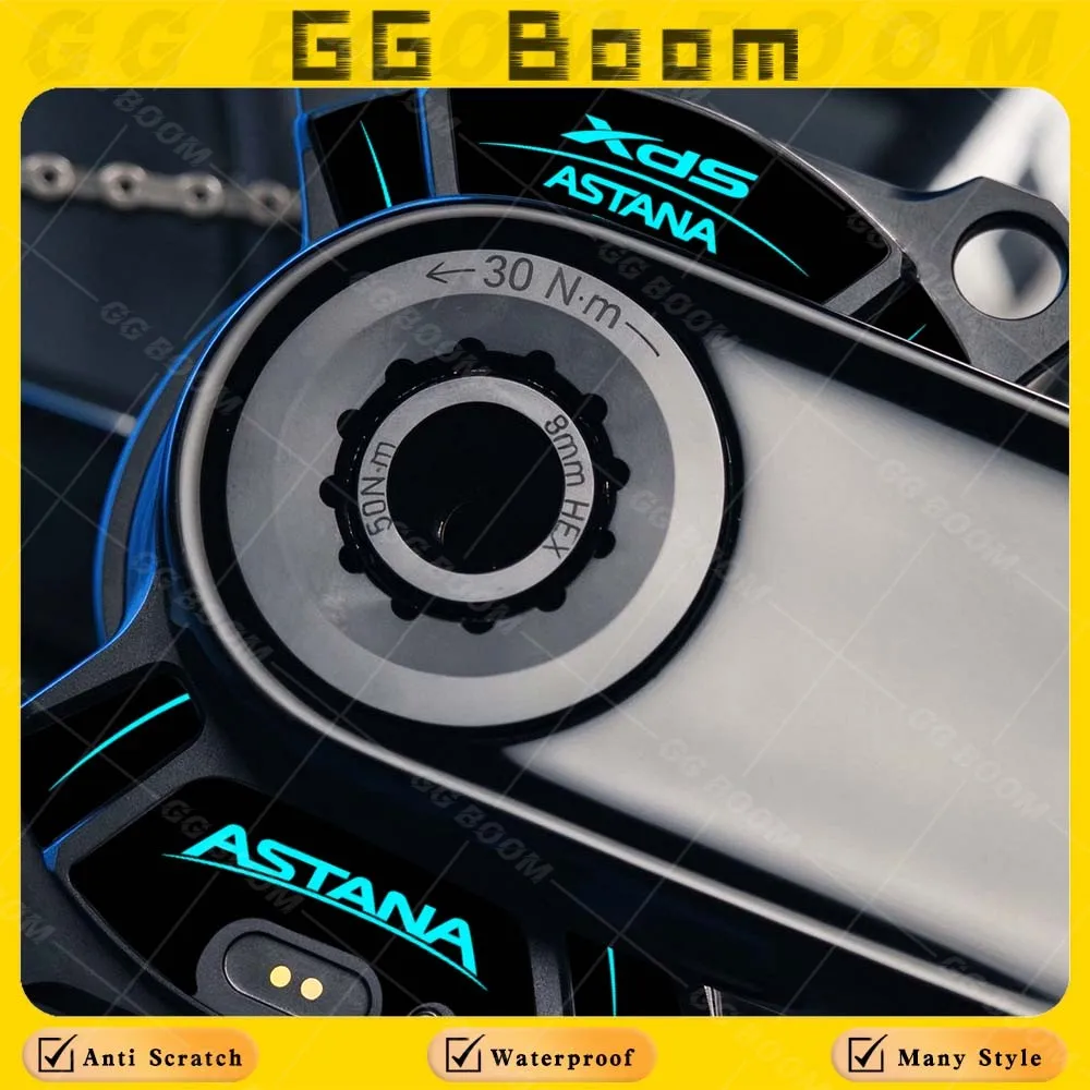 Road Bike Power Meter Decorative Sticker Waterproof Crank Power Meter Color Change Decals Accessories For Sigeyi AXO SL 3