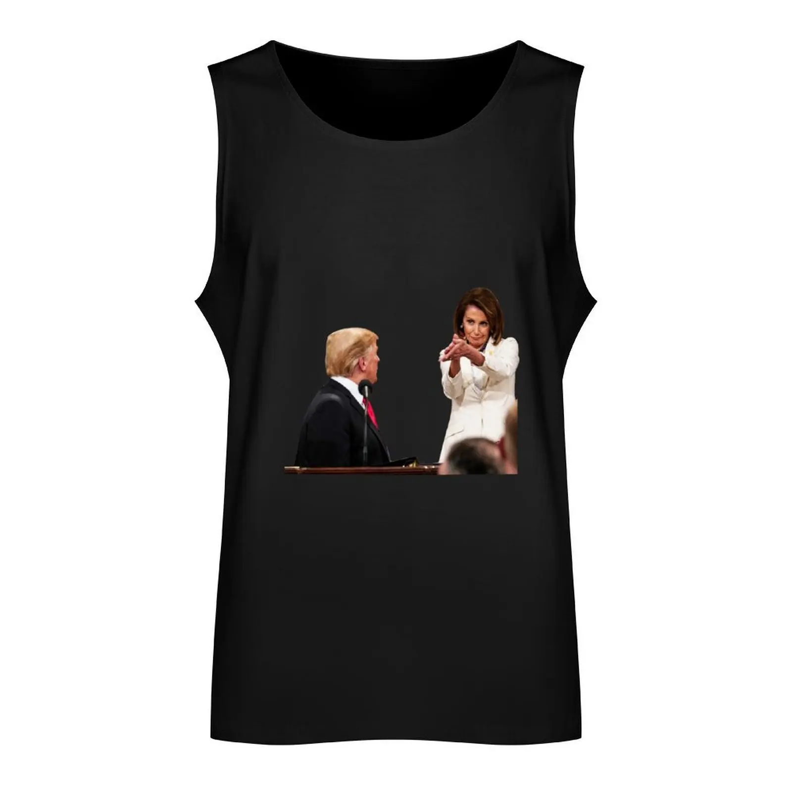 NANCY PELOSI CLAP BACK Tank Top men clothes sleeveless Men's t-shirts vests for men