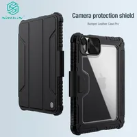 For iPad Mini 6 7 A17 Pro 2024 Case Nillkin Luxury Shockproof Bumper Leather Case Pro Smart Sleep Flip Tablet Sleeve