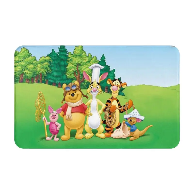 Custom Personalized Funny Cartoon Winnie The Pooh Doormat Mat Anti-Slip Kitchen Bath Toilet Rug Carpet 40*60cm