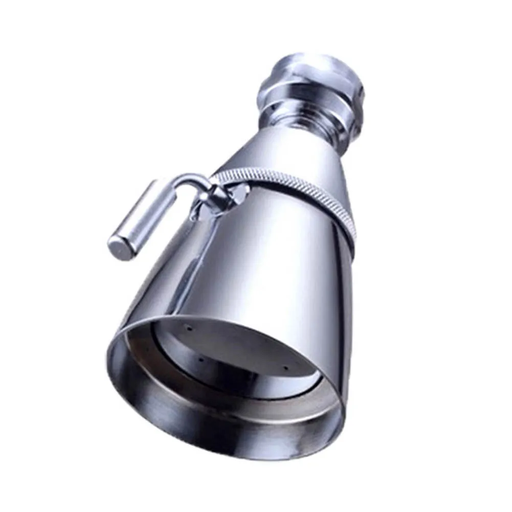 Adjustable High-Pressure Chrome Shower Head With Multiple Spray Settings, Water-Saving Copper Design, Shower Head