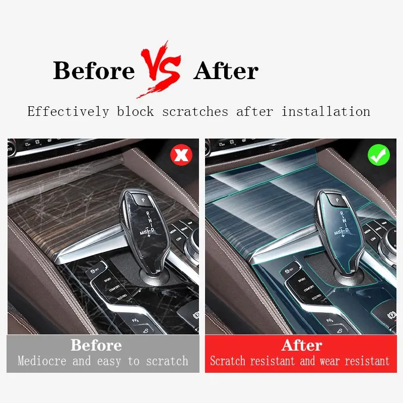 For AIWAYS U5 2019-2021 Center console shift screen TPU protective film Scratch proof film Auto interior Sticker Accessories