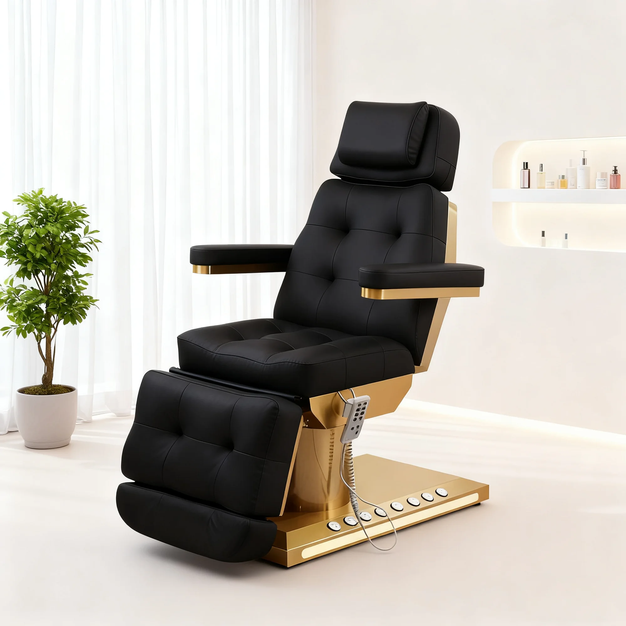 

Коммерческая электрическая массажная кушетка для салонов красоты, 3-4 мотора, регулируемая высота, профессиональный массажный стол для спа-салонов