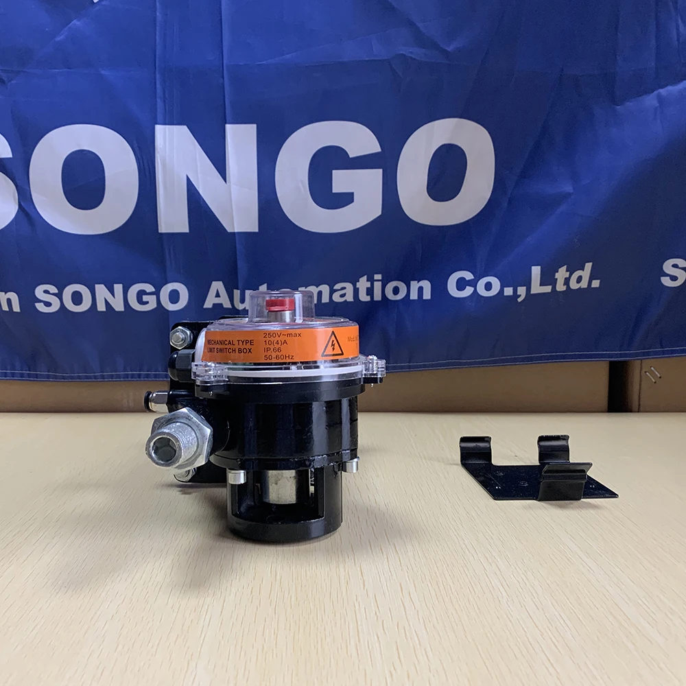 SONGO CP101 type 2-8bar spring-piston swivel Pneumatic rotory Actuator for dust cement Butterfly Valve