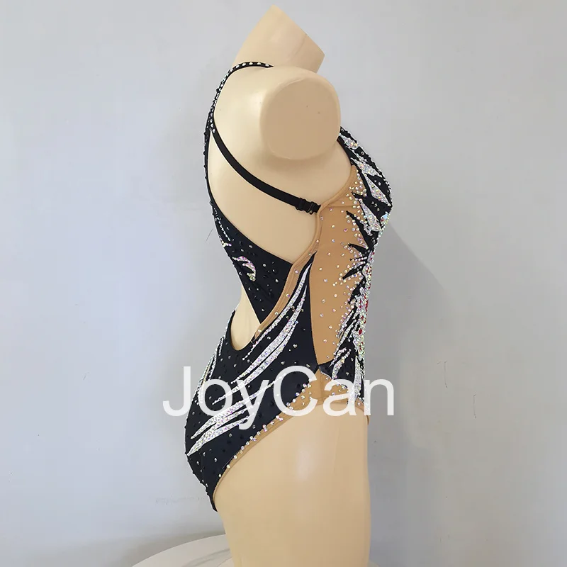 JoyCan Swimming suits Girls Women Black Synchronized Swimming Wear for Competitiion