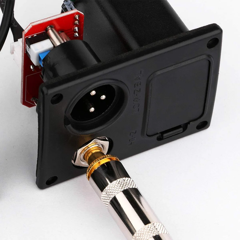 Acoustic Guitar Pickup Tuner 5-Band Eq Equalizer Acoustic Guitar Preamp Piezo Pre-Amp Amplifier System With Volume Knob Lcd Disp image 6