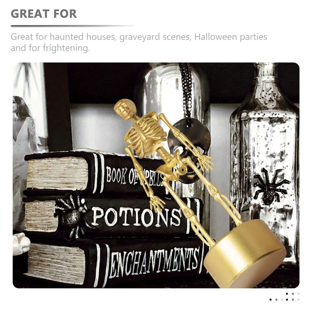 ハロウィーン賞、パーティーの装飾品、家の装飾の付属品、装飾、マスク、2個の頭蓋骨スタンドトロフィー