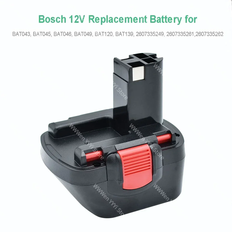 New for Bosch 9800mAh 12V PSR Rechargeable Battery 12V AHS GSB GSR 12 VE-2 BAT043 BAT045 BAT046 BAT049 BAT120 BAT139