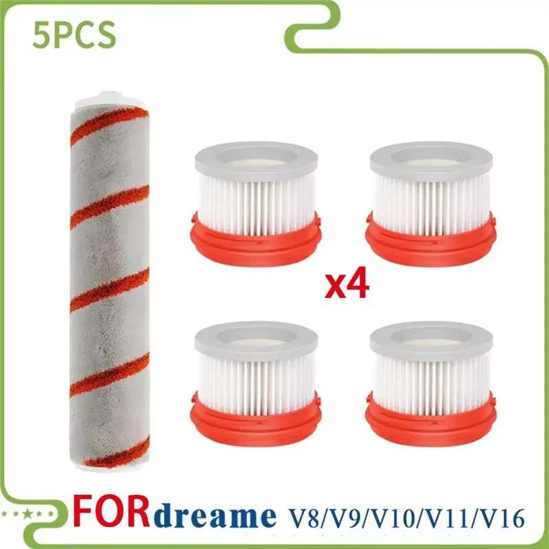 Comprehensive Cleaning Accessories For Dreame V9 To V16 Series - Includes Soft Brush Roller And Hepa Filter