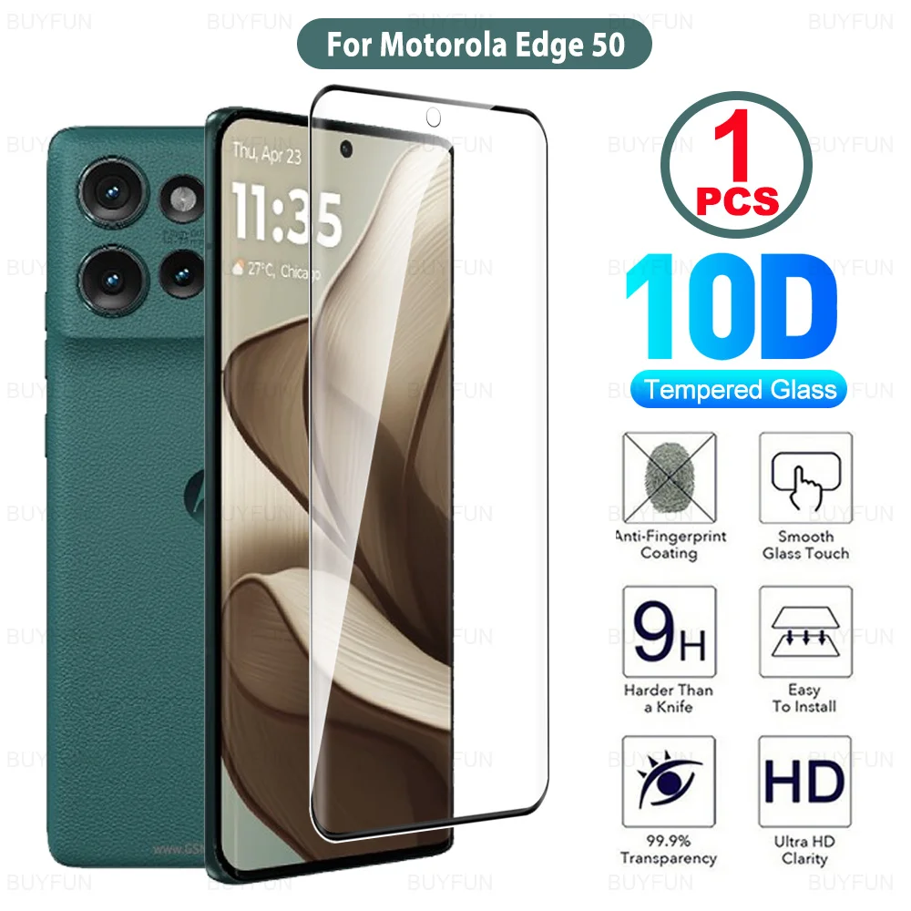 

20D Curved Edge screen protector For Motorola Edge 50 Edge50 5G glass 6.7" protective glass MotorolaEdge50 tempered glass 2024