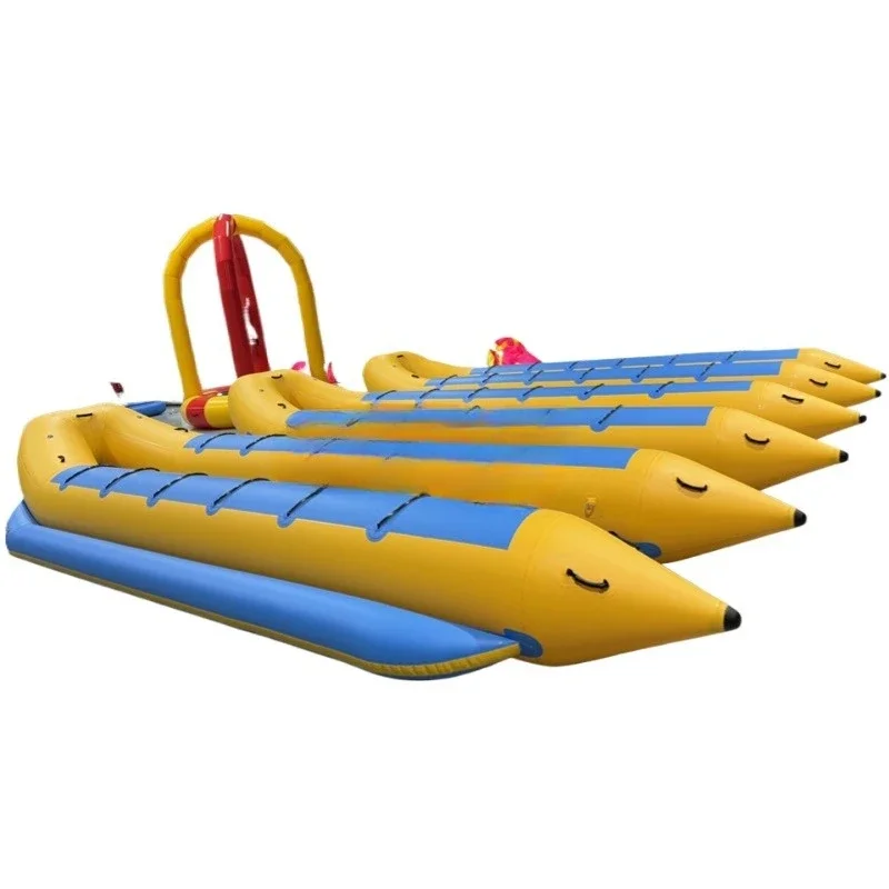 

12-Seat double-tube inflatable water banana boat can be towed tube toy can be towed banana boat water sports game
