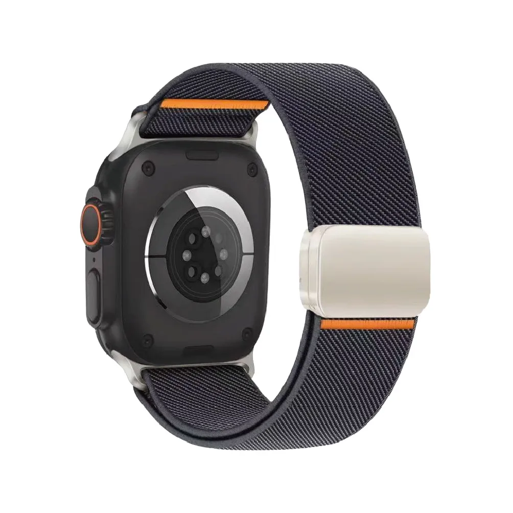 Nylonschlaufe für Apple Watch Ultra 2 Band 49 mm 44 mm 46 mm 42 mm 45 mm Magnetarmband Correa IWatch Serie 10 9 8 7 6 5 3 SE-Armbänder