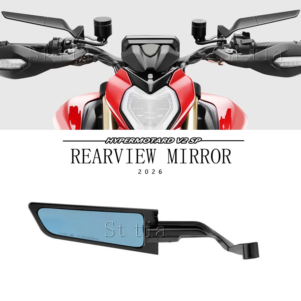 Per Ducati Hypermotard V2 SP Nuovo HYPERMOTARD V2 SP 2026 Accessori Moto Specchietti Laterali Alette Antivento Specchietti Retrovisori