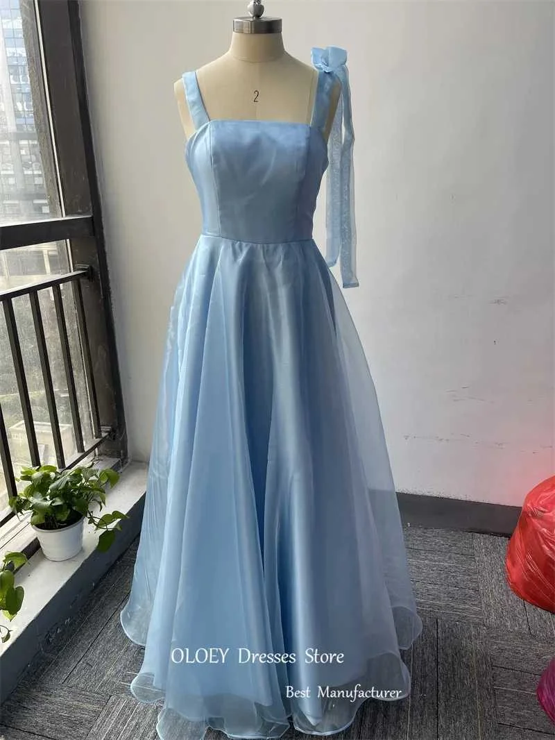 

Giyu Simple A Line Korea Evening Dresses Photoshoot Wedding Strapless Floor-Length Prom Gowns Garden Formal Party Dress