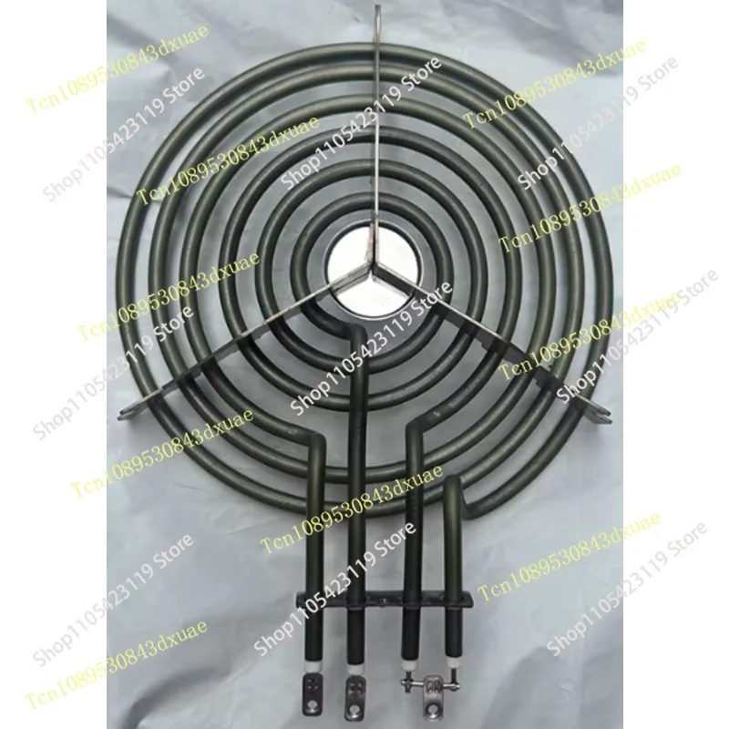【 21cm 2000w Flat 6-circle Electric Stove Heating Tube 】 3 Wiring Ports Heating Plate Dry Burning Furnace Ring