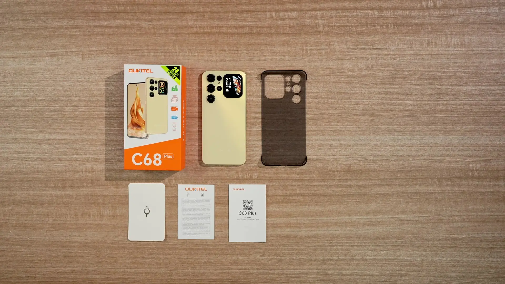 OUKITEL C68 Plus 6000mAh Smartphone, 24GB+256GB, 7.2