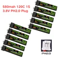 10Pcs 580mah PH2.0