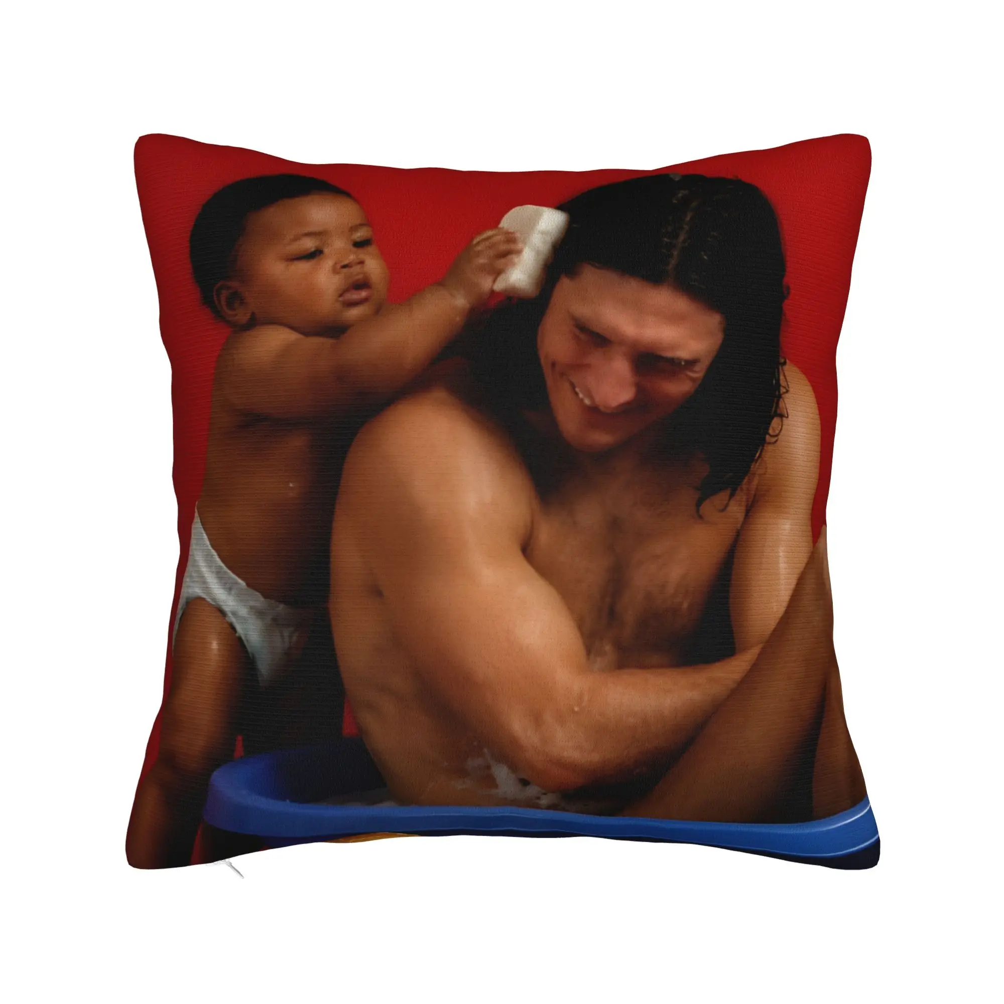 The Tables Have Turned Lamines Yamals Bathing Meme Square Pillow Cases Cushion Cover Decorative Pillowcase for Car 45x45cm