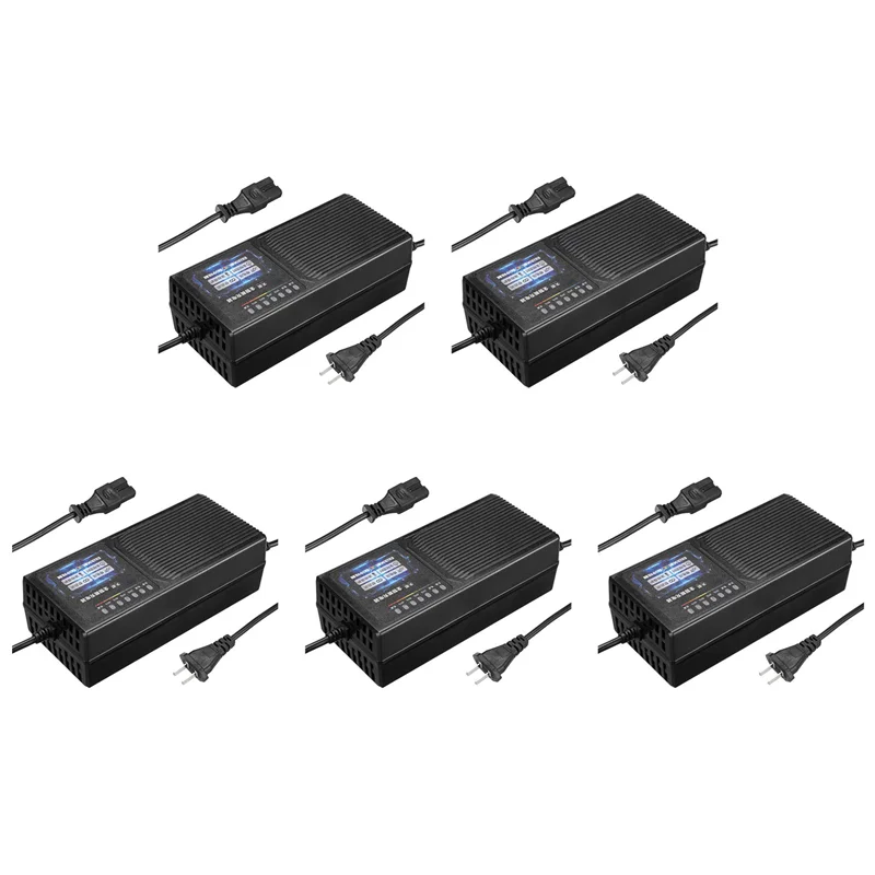 

5X 72V 20AH Electric Vehicle Charger With 7 Light Power Display Current Leakage Protection Lead Acid Charger