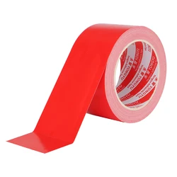 Red heavy-duty pipeline tape, flexible, residue free, hand torn - batch value for repair suitable for indoor and outdoor use