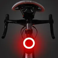 Multi Lighting Modes Bicycle Taillight USB Charge Led Bike Heart Shape Light Flash Tail Rear Lights for Road Mtb Bike Seatpost