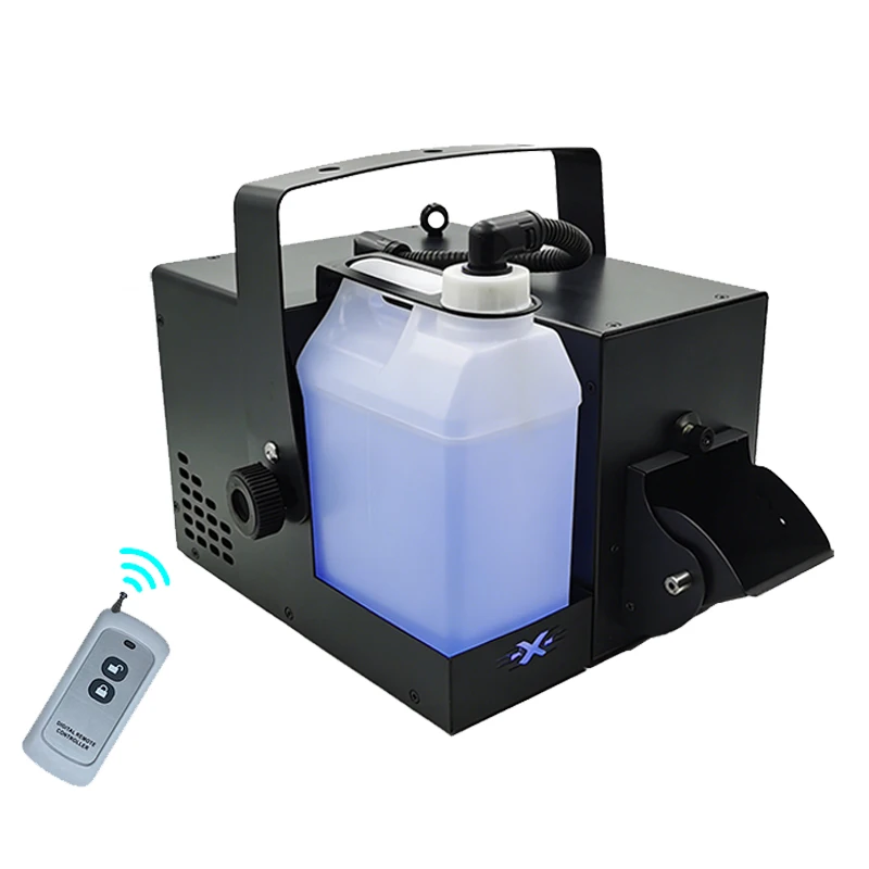 Machine à fumée DMX 1000W, avec télécommande, pour scène de base d'eau, DJ, fête, Disco, mariage, équipage de Film, brumisateur à effet de brume forestière