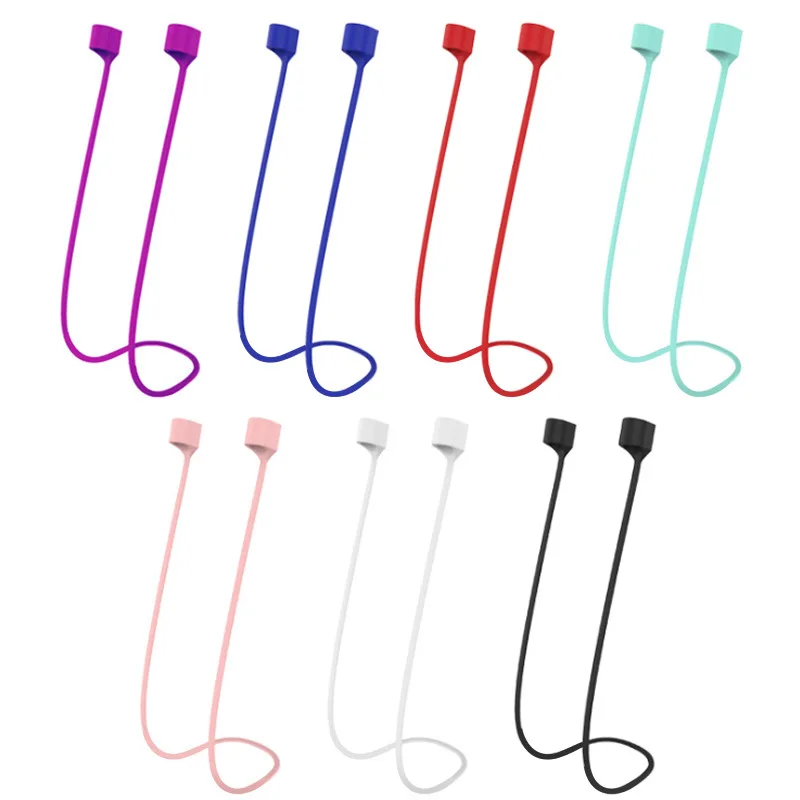 Anti-Lost Airpods Silicone Rope Holder Cable For Apple Wireless Bluetooth Headphone Neck Strap Cord String Cord Earphone Accesso
