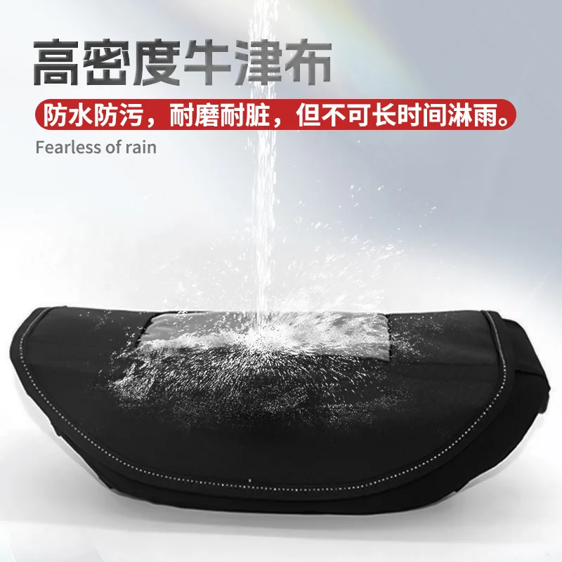 For Yamaha BMW Triumph Modified Motorcycle Front Navigation Bag Front Hanging Storage Bag Large Capacity Waterproof Touch Screen