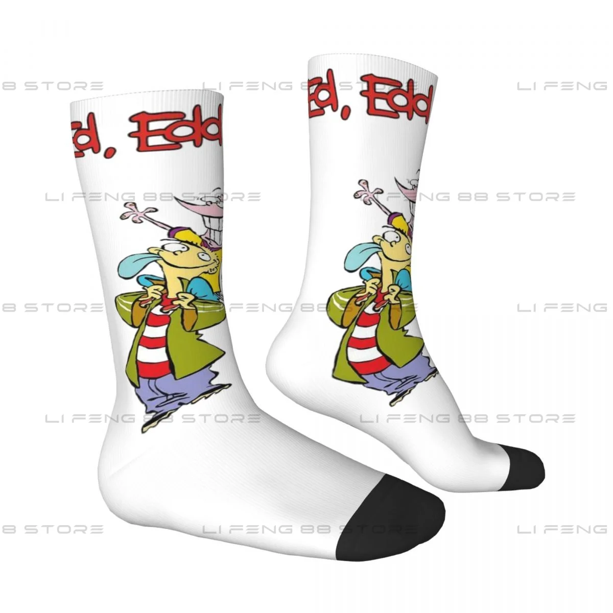 Ed Edd n Eddy The Mis-Edventures Retro Harajuku Cartoon Men Women Socks Outdoor Novelty Spring Summer Autumn Winter Stockings