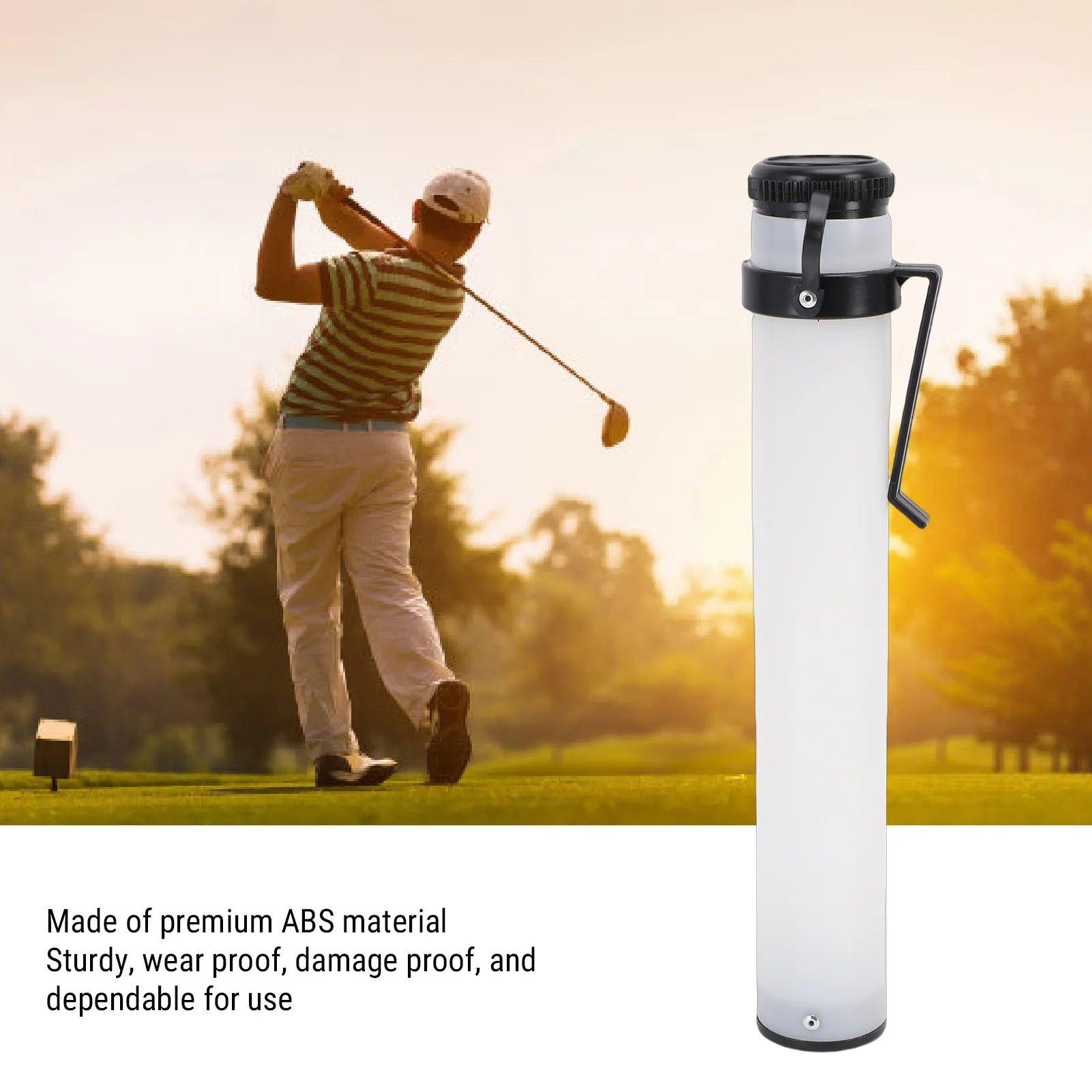 Course Sand Bottle ABS Portable Sand Holder Bottle Container Divot Repair Accessory for Outdoor Stand Bag Cart Sand Bottle