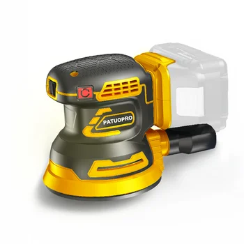 125mm disco brushless aleatório orbital lixadeira elétrica moedor polisher máquina de lixar 3 velocidade para makita 18v bateria