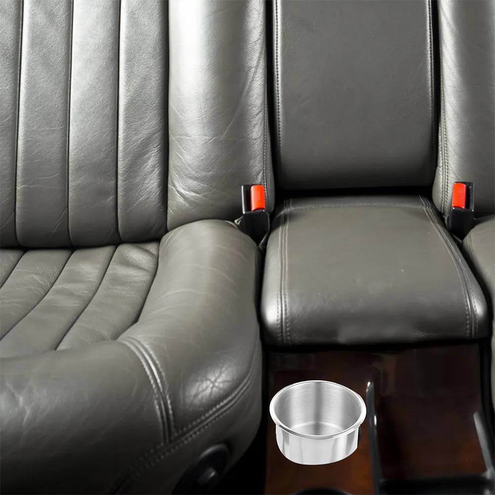 2 قطعة حامل الكأس الفولاذ المقاوم للصدأ إدراج كبير راحة العالمي ل Rv قارب سيارة أريكة الجدول المحمولة عدم الانزلاق قاعدة دائم السيارات #5
