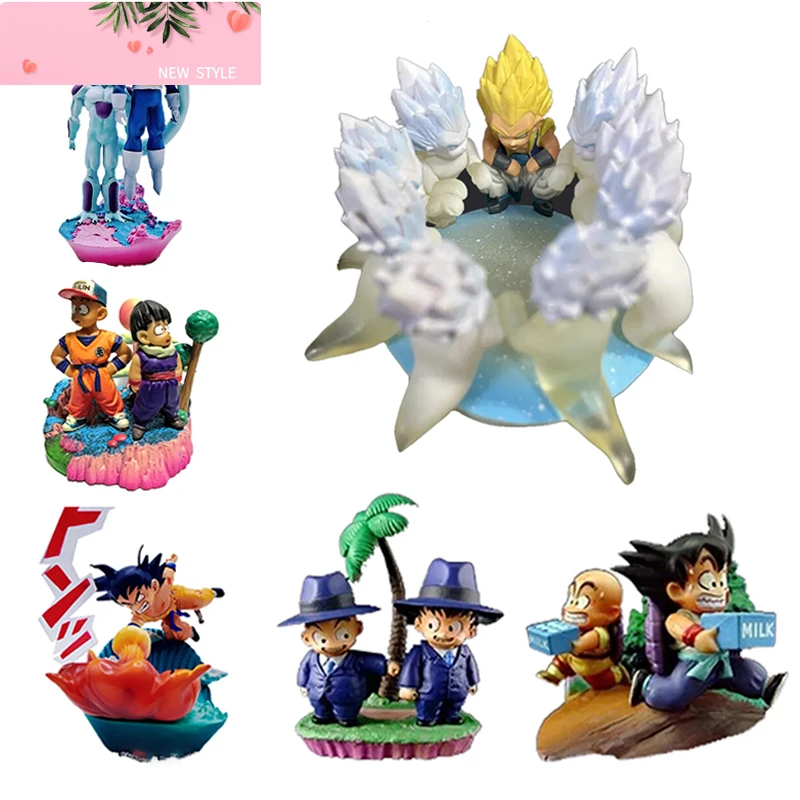 

Anime Dragon Ball Z Frieza VS Vegeta figure Son Goku Krillin Gohan Gotenks Ghost Pvc Statue Action Figures Collectible Model Toy