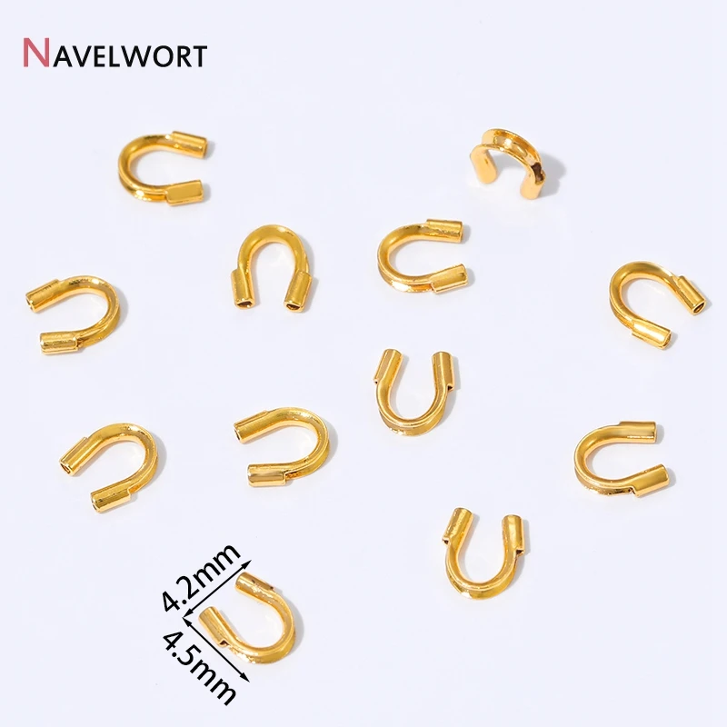 Gold Plated Brass Wire Guardian Protectors for Jewellery Making