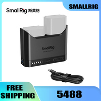 Smallrig NP FZ 100 FW50 LP E6NH EN-EL15c Battery Charger 22W Dual Slot Camera Battery Charger for Sony/Canon/Nikon Panasonic Set