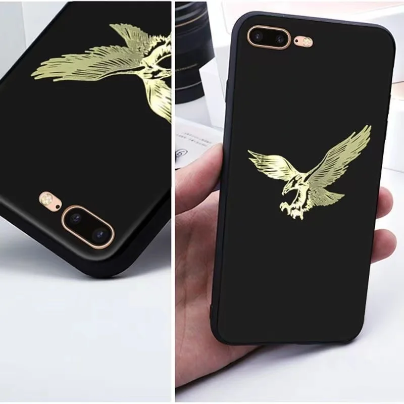 Eagle Mobile Phone Metal Sticker Owl Dapeng Spread Wings Mobile Phone Sticker Back Stick Eagle Laptop Sticker