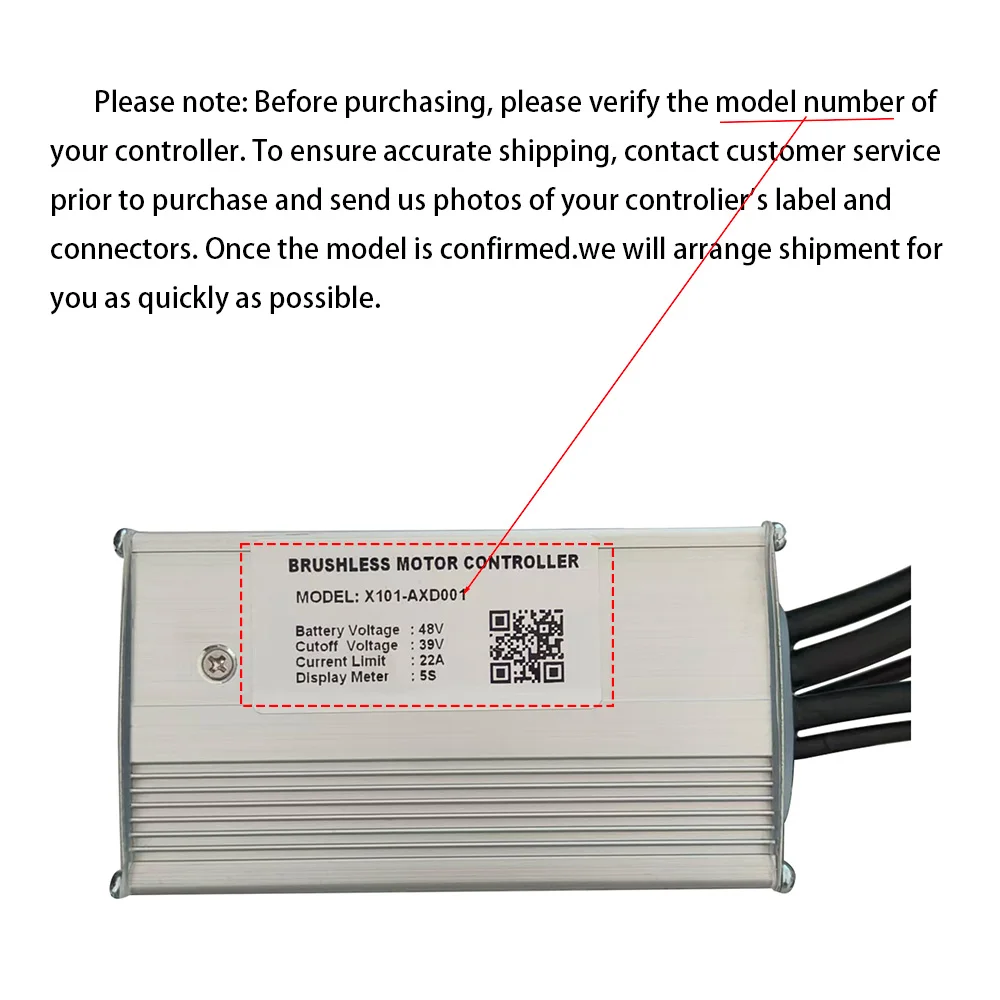 Nulkomma Brushless Motor Controller X101-AXD001 48V 22A for 5S protocol Ebike Electric Scooter MTB Fat Bikes Speed Controller