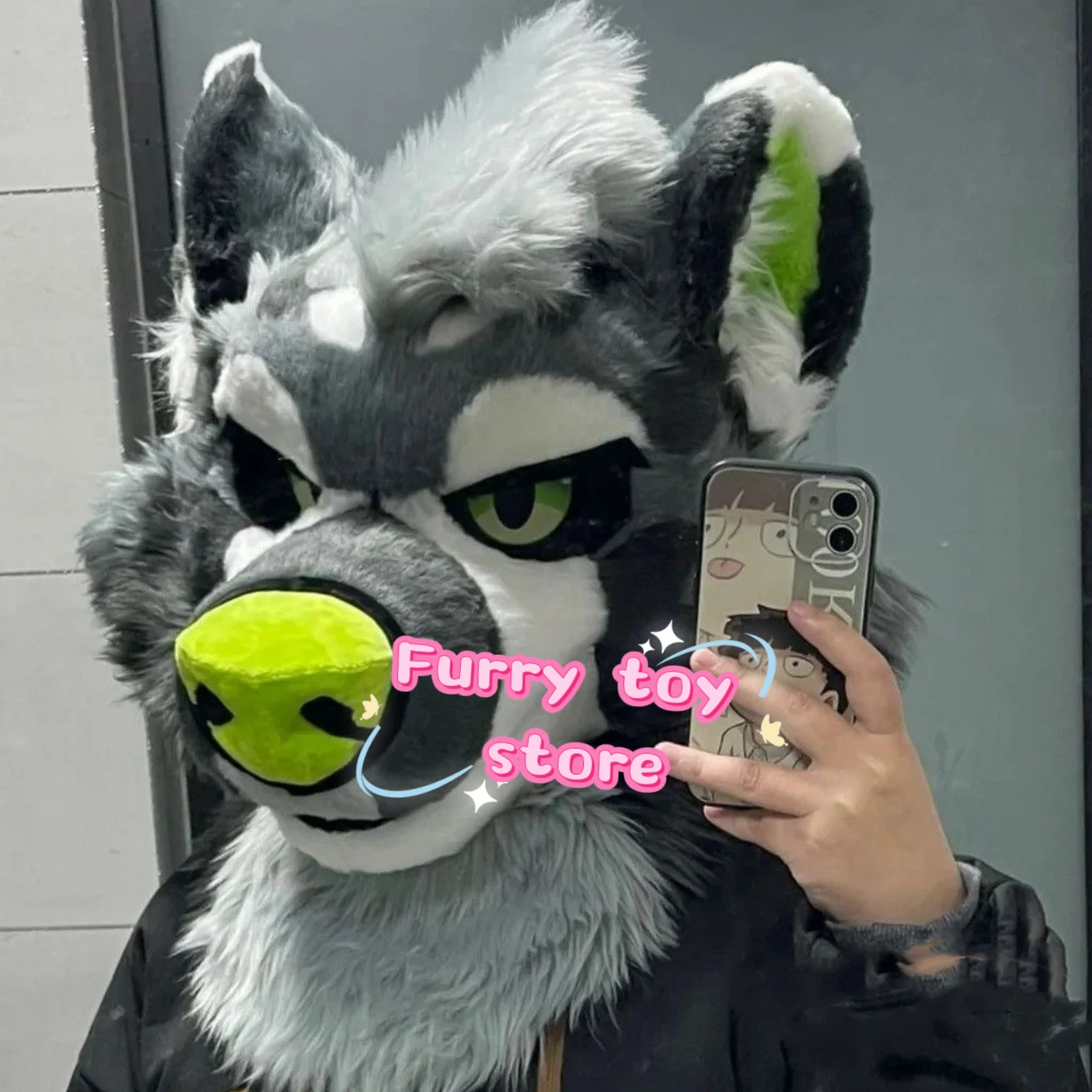 

Furry Head Fursuit Headsets CuteCosplay Dog Wolf Head Costumes Customized Fursona Comiket Furries Doll Kig Series Kawaii Animal