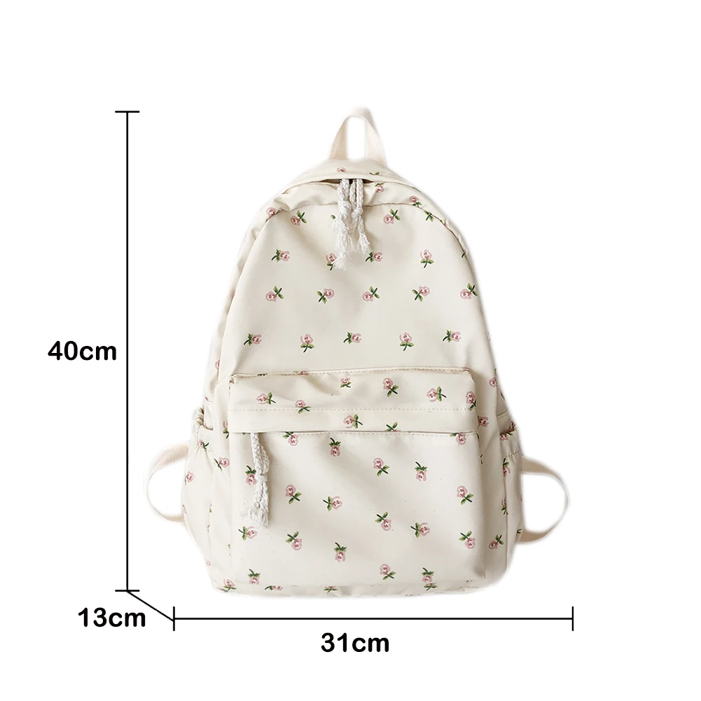 Ins Wind Small Fresh Primary And Secondary School Students Floral Casual Wild Summer Simple Soft And Lightweight Backpack