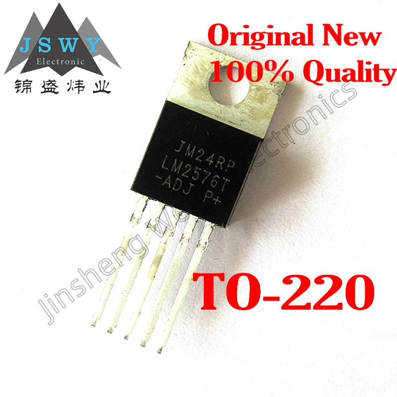 1~100PCS LM2576T-ADJ LM2576-ADJ Direct Plug TO220-5 Adjustable Voltage Regulator Brand New Good Quality Free Shipping