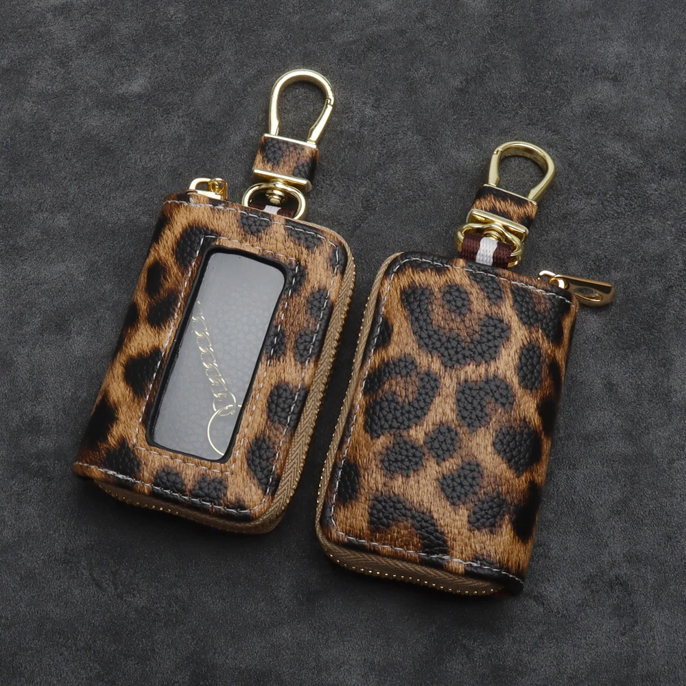 

Car Key Case Cover for All Cars Audi BMW Benz Toyota Honda Chery Universal PU Leather Key Shell Holder Car Interior Accessories