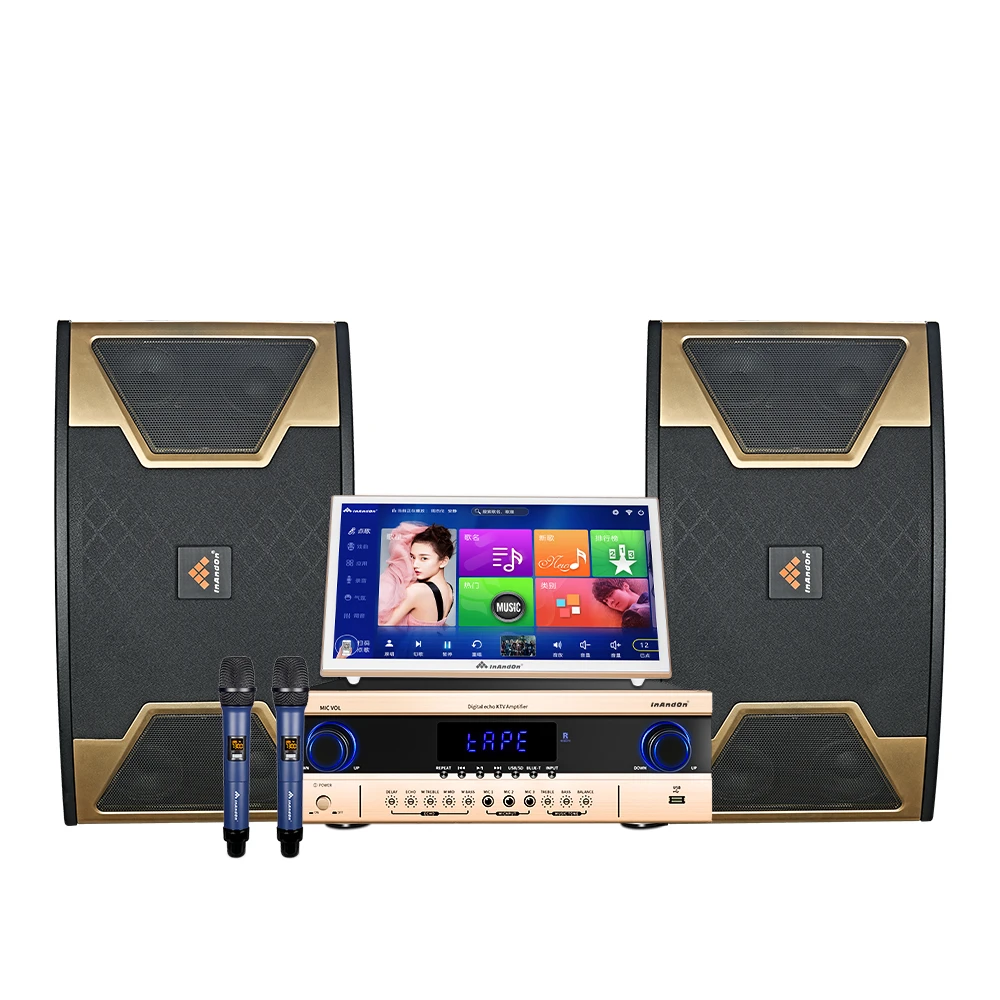 China InAndOn High Quality 4T KTV Karaoke System Home 19'' Karaoke Player with Karaoke Amplifier