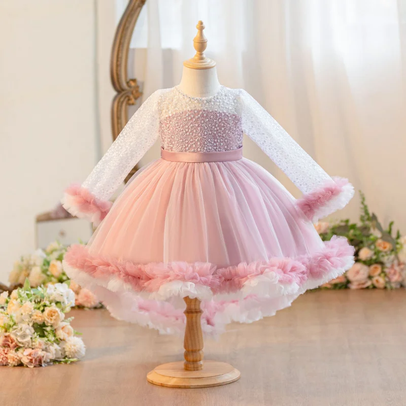 

Children'S Princess Dress Girls' Formal Dress Puffy Dress 2025 New Style Dress Tulle Dress Birthday Dress