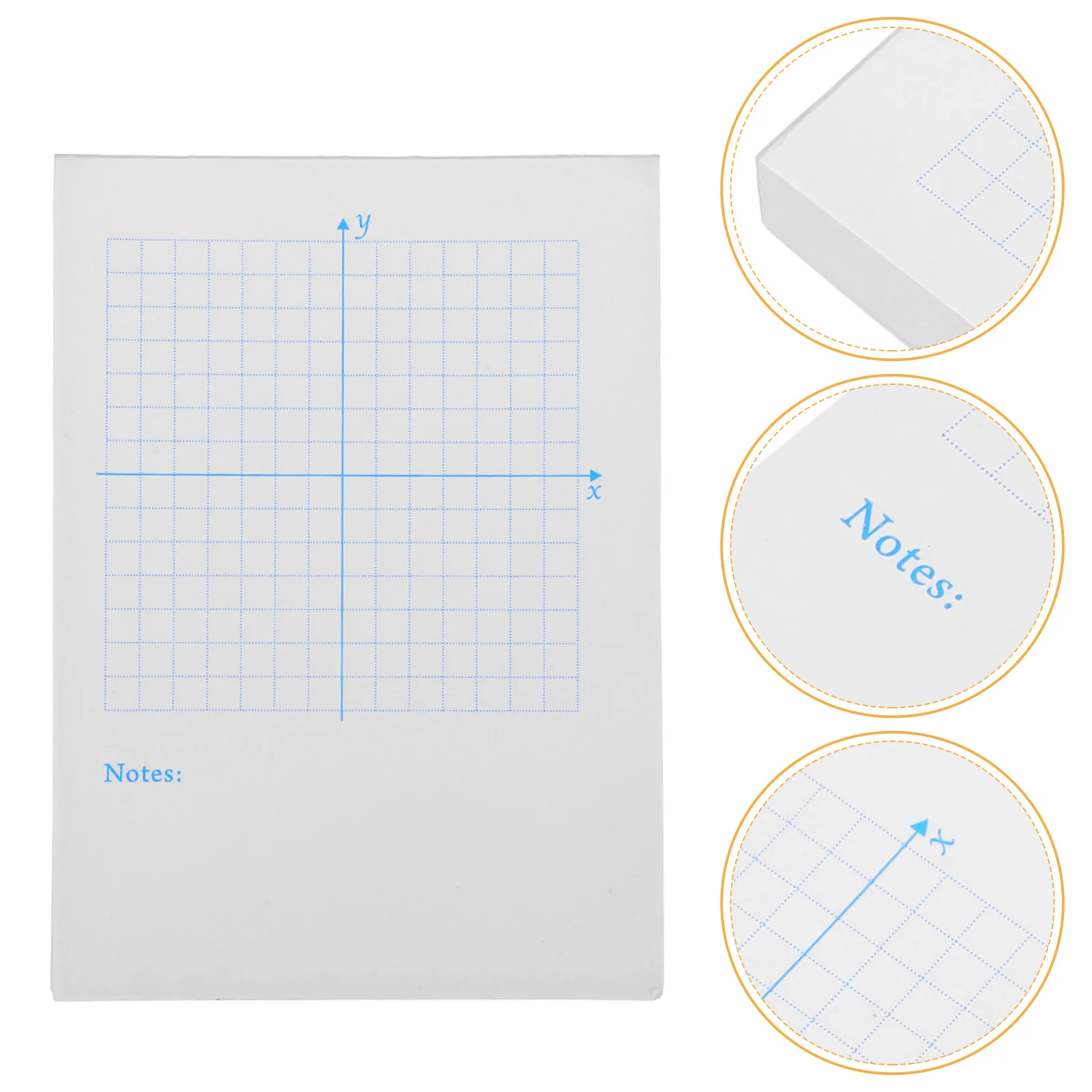 2 libri di carta pratica Xy, fogli di griglia multiuso, blocchi di disegno matematico, blocco note grafico con coordinate, carta grafica per