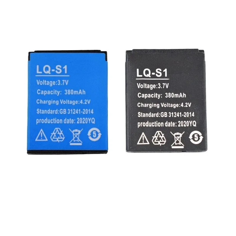 3.7V 380mAh LQ-S1 Li-ion Battery 2pcs for DZ09 DJ-09 AB-S1 YX-W9B HKX-S1 KSW-S6 SCX-M9 W8 A1 V8 X6 Watch