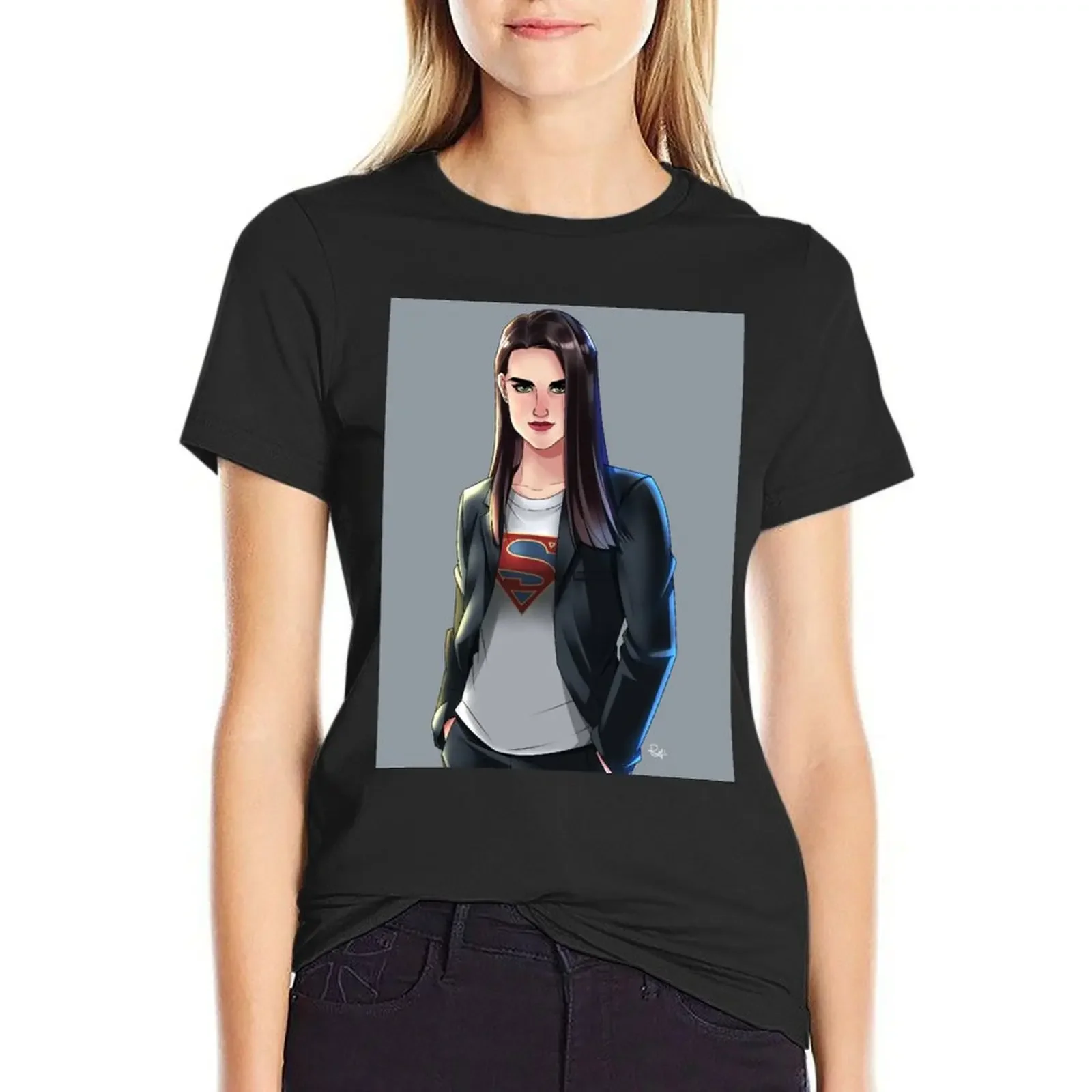 

Lena T-Shirt tops aesthetic clothes Short sleeve tee anime clothes clothes for woman