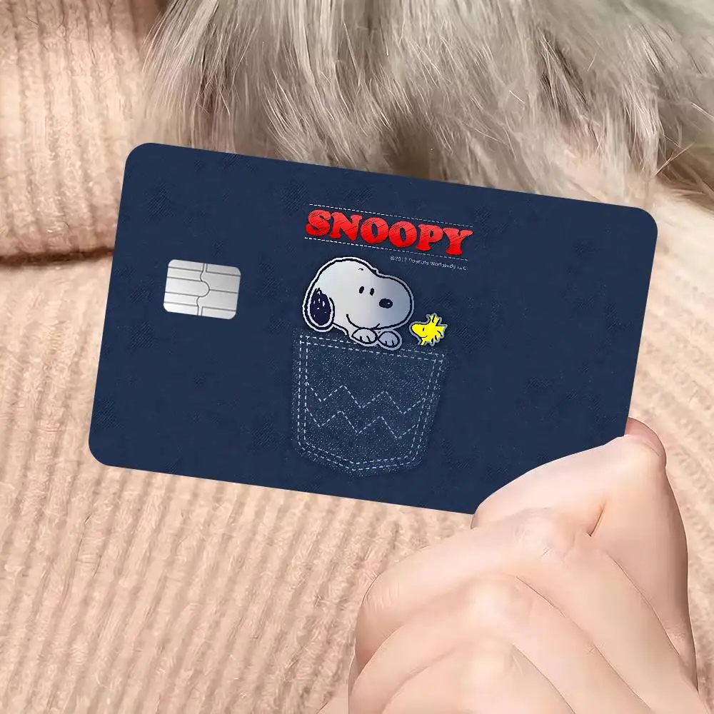 Cartoon S-Snoopy Anime Aufkleber-Folie für Kreditkarten und Debitkarten Vorderseite – Detail 6